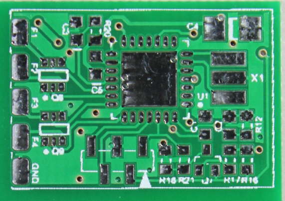 PCB for loco decoder, top side